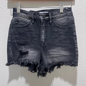 Kancan Black Denim Shorts